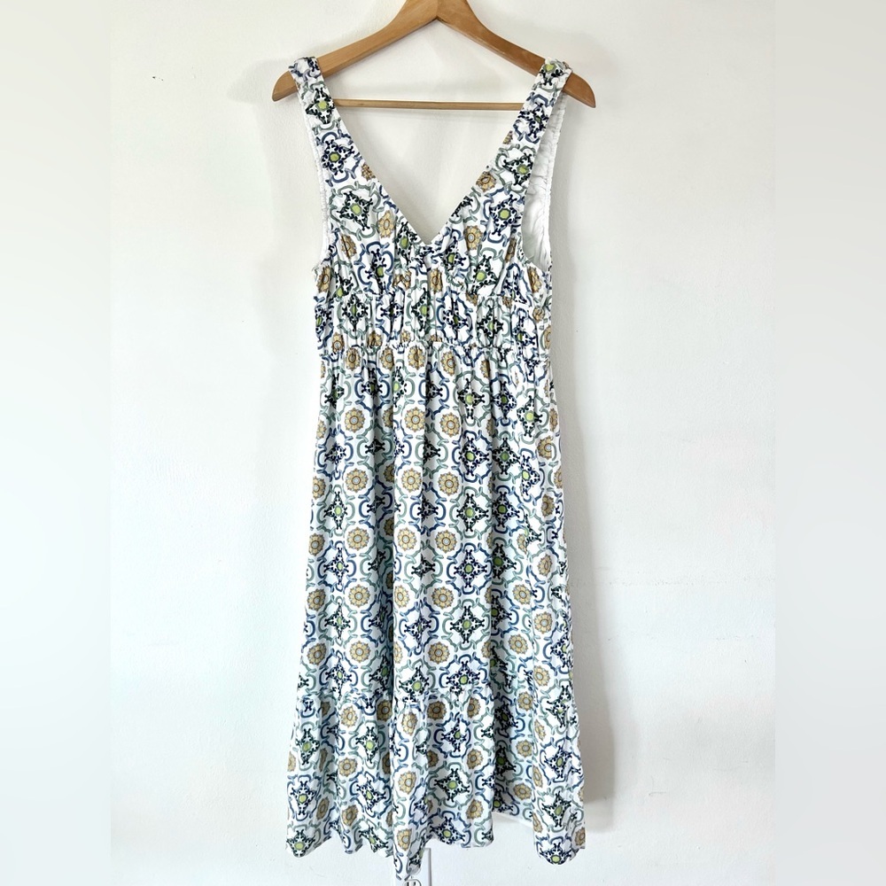 Sancia The Label‎ Olivet Dress In Margit Tile Print Midi Dress Size Large NWT